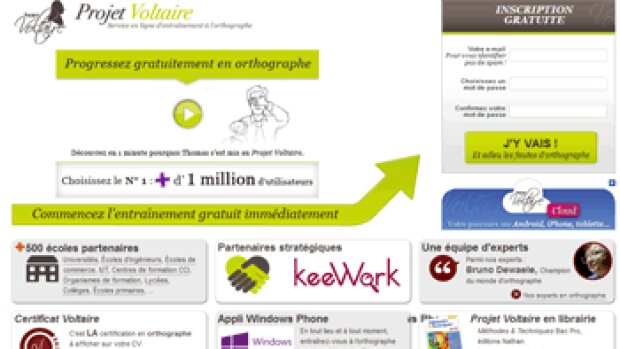 Formation en orthographe : déjà 1,3 million d'utilisateurs pour le projet Voltaire