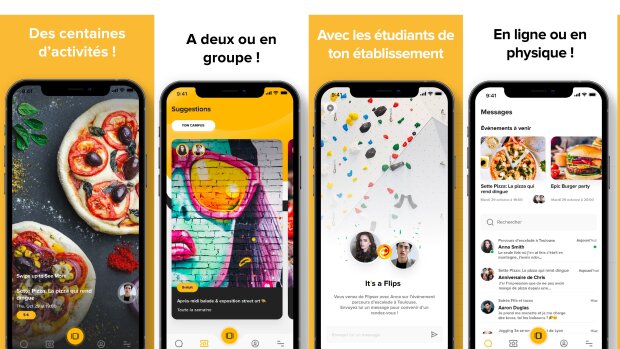 Flips, l'application mobile qui anime la vie étudiante malgré les restrictions sanitaires