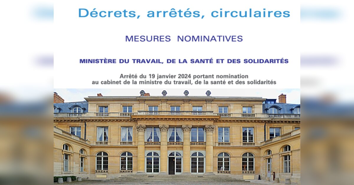 News Tank RH de Catherine Vautrin 7 nominations de