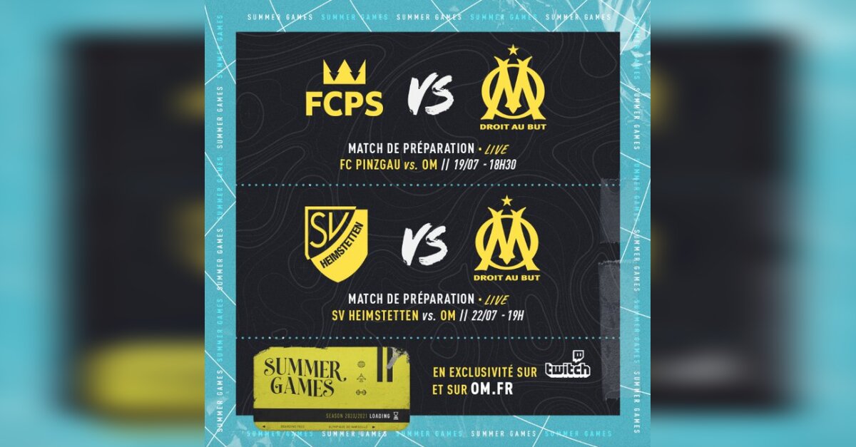 News Tank Sport Twitch diffusion de deux matches amicaux de l'Olympique de Marseille sur la News Tank Sport Twitch diffusion de deux matches amicaux de l'Olympique de Marseille sur la