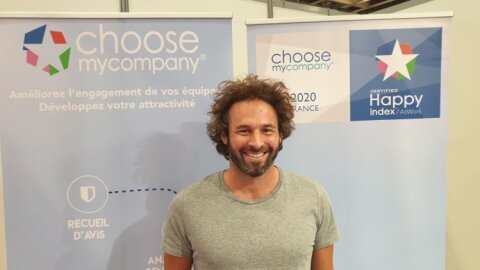 Laurent Labbé, CEO de ChooseMyCompany, sur le Salon Solutions RH - © D.R.