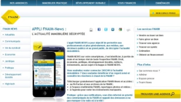 Application FNAIM News : bilan mitigé