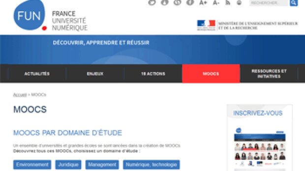 Les MOOC prennent de l’ampleur en France