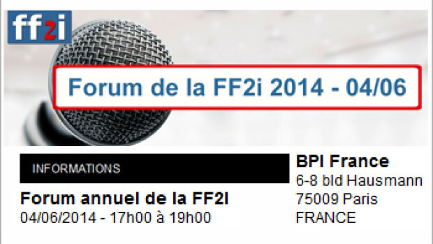 Le prochain forum de la FF2i aura lieu le 4 juin autour du thème de la performance