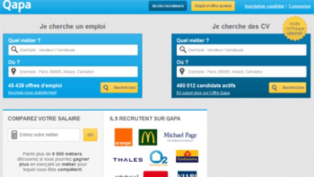 400 000 CV en accès libre sur Qapa.fr