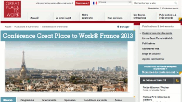 Agenda - Conférence "Bien-être au travail et performance de l'Institut Great Place to Work®
