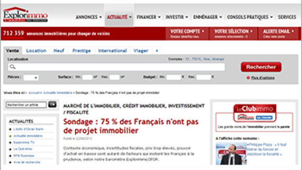 Baromètre Explorimmo/Ifop : 3 Français sur 4 n’ont pas de projet immobilier