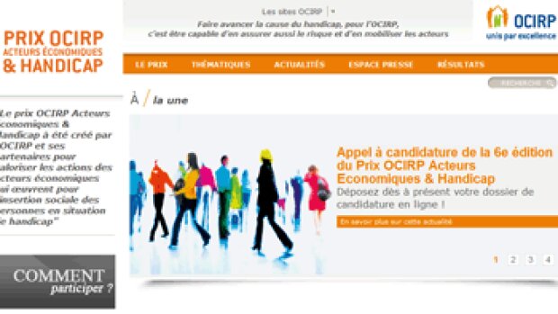 Appels à projets : 6e édition du Prix Ocirp Acteurs Economiques et Handicap
