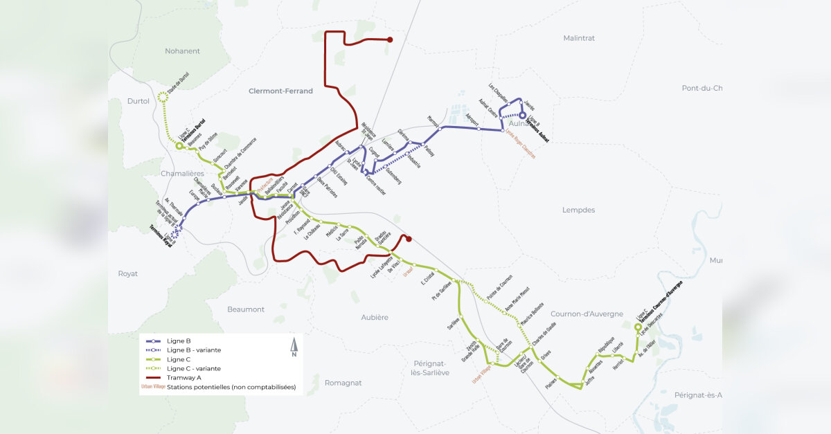 News Tank Mobilités ClermontFerrand deux lignes de BHNS zéro
