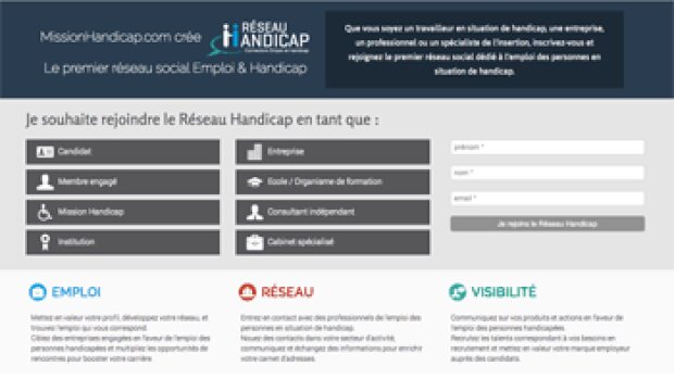 Jobinlive lance Réseau-Handicap.com