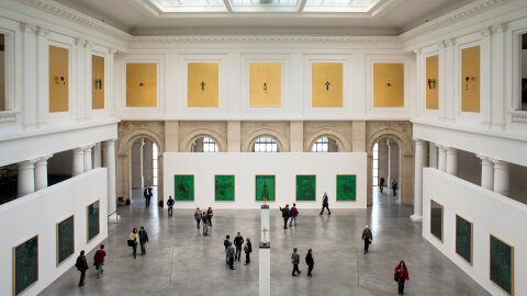Le lieu prévoit de réutiliser jusqu'à 70 % des éléments produits sur l’exposition suivante. - © Charles Delcourt/Palais des Beaux-Arts de Lille