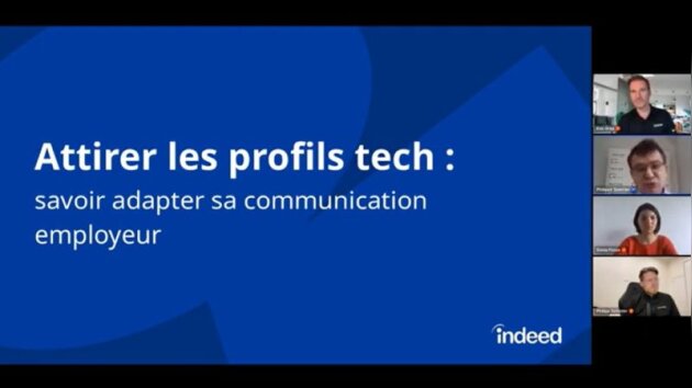 «Attirer les profils tech, adapter sa communication employeur»: le webinar avec Indeed en replay