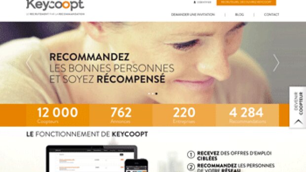 La start-up Keycoopt lève 1,4 million d'euros