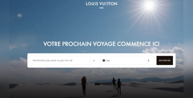 Nedsænkning kedelig Springboard Louis Vuitton : un nouveau site de recrutement, "reflet de l'état d'esprit  de la Maison" - RH Matin