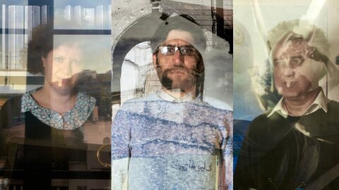 Grâce à un jeu de miroirs, des images sont projetées dans les portraits. - © Pierre-Jérôme Adjedj / Restrica