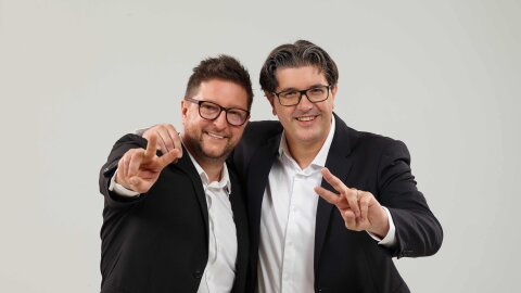 Frédéric Ibanez et Nicolas Fratini, les cofondateurs de Versity - © D.R.