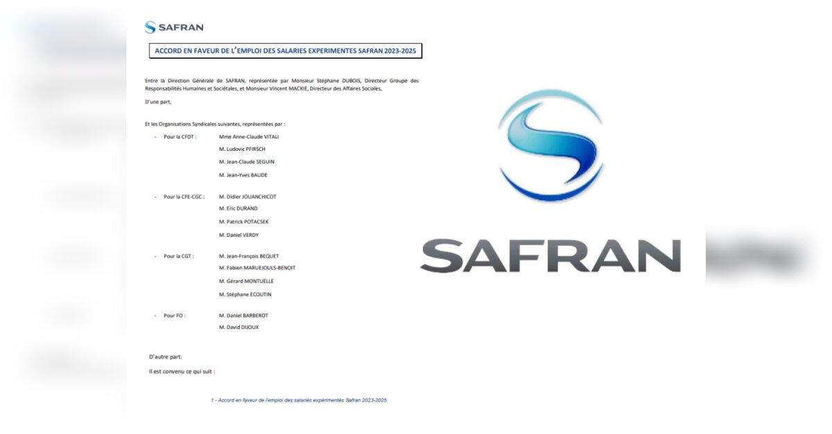 News Tank Rh Safran Les D Tails De L Accord En Faveur De L Emploi Des Salari S Seniors Sign