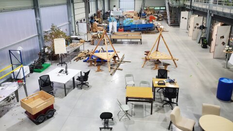 Avec ses 1 500 m2, Agrilab est l’un des plus grands fablabs de France - © NT