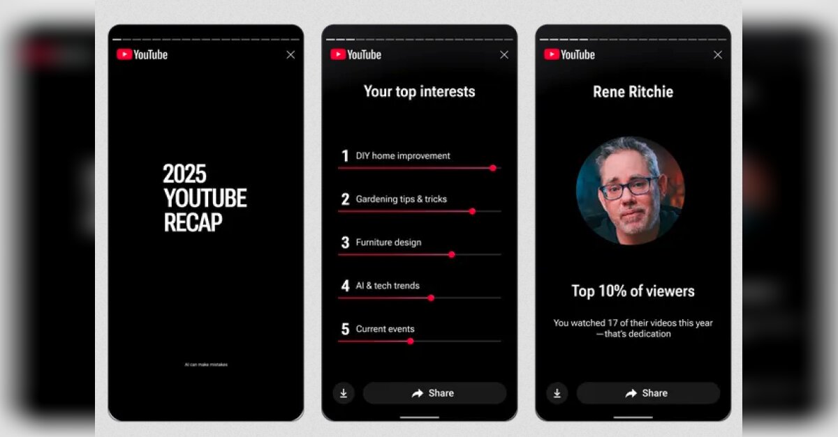 YouTube : lancement de YouTube Recap, rétrospective annuelle des vidéos ...