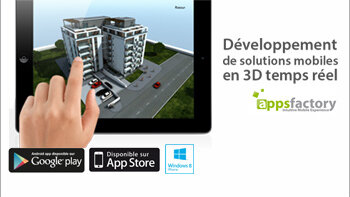Appsfactory propose des solutions mobiles 3D en réalité augmentée et temps réel