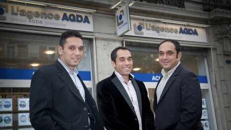 Pascal, Michael et Jacques Reboh, cofondateurs du Groupe Agda Immobilier - © D.R.