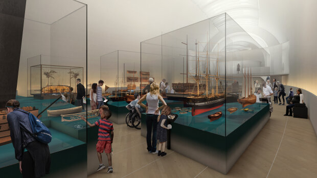 Simulation du futur Musée de la Marine Nationale - © Casson Mann