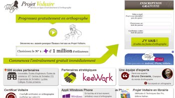 Formation en orthographe : déjà 1,3 million d’utilisateurs pour le projet Voltaire