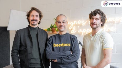 3 des cofondateurs de Beedeez (« LMS de terrain ») : Julien Huelvan, Rémi Deh, Morgan Laupies - © D.R.