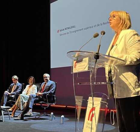 Sylvie Retailleau a clôturé le congrès de France Universités le 30 août. - © MESR