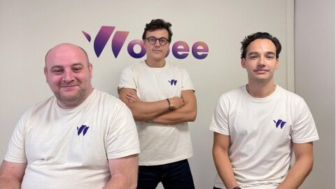 WOBEE lève 1,2 million d’euros. Le trio fondateur : Teddy Valente, Romain Monget et Geoffrey Chapuis - © D.R.