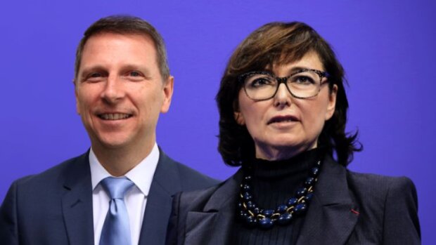 Duo vainqueur de Geodis : Mario CECCON (DRH) et Marie-Christine LOMBARD (P-DG) - © D.R.