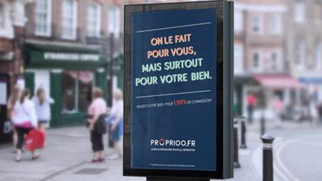 Proprioo fait campagne pour présenter son nouveau modèle à 1.99 % - ©  D.R.