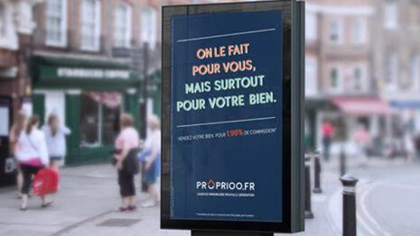 Proprioo fait campagne pour présenter son nouveau modèle à 1.99 % - © D.R.