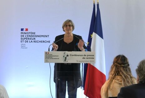 Sylvie Retailleau lors de la conférence de presse de rentrée 2022. - © D.R.
