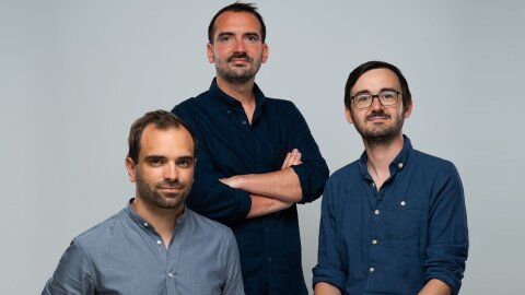 Equipe fondatrice d’Elevo (de gauche à droite) : Thibaut Vilon, Etienne Le Scaon et Leo-Paul Goffic - © D.R.