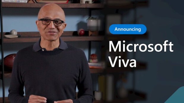 Satya Nadella, CEO de Microsoft, dévoile Microsoft Viva - © D.R.