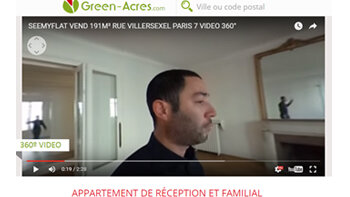 Le portail Green-Acres intègre la vidéo 360° dans ses annonces