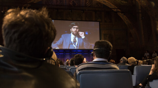 Chercheur en exil, Omar Mohammed donne des conférences au Royaume-Uni, aux Etats-Unis, en Russie… - © Riccardo Gregori
