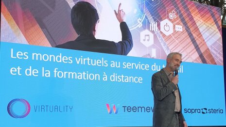 Clément Merville, CEO Manzalab (salon Virtuality Paris, 2022) - © D.R.