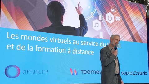 Clément Merville, CEO Manzalab (salon Virtuality Paris, 2022) - © D.R.