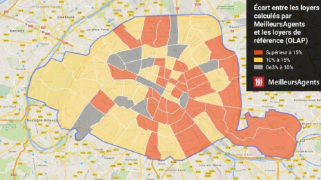 Une carte interactive pour analyser l’encadrement des loyers - © D.R.