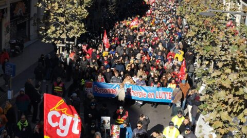 Intersyndicale : nouvel appel à poursuivre la mobilisation contre la réforme de la retraite - © FNME-CGT
