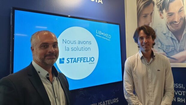 Frédéric Guindeuil, Directeur commercial d’OCTIME, et Charles Grosdidier, CEO de LibMed - © D.R.