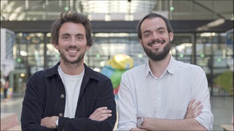 Adrien Laurentin et Kévin Rouvière, cofondateurs de Mercateam, boucle leur première levée de fonds. - © D.R.