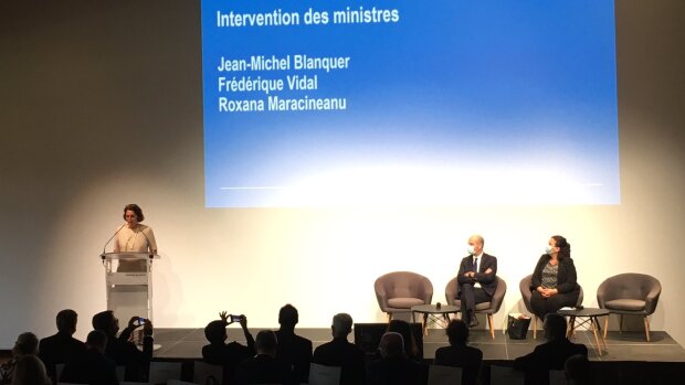 Le séminaire de rentrée 2021 de l’Igésr en présences des ministres Jean-Michel Blanquer et F. Vidal. - © Fabien Oppermann / Twitter