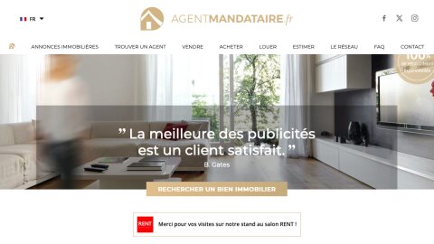 Chez Agent Mandataire France, les négociateurs ont en moyenne 7 ans d’expérience dans l’immobilier. - © D.R.