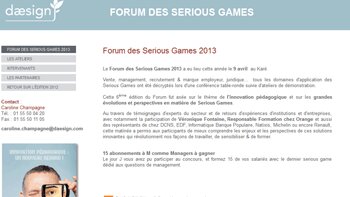 Forum des Serious Games : cap sur l’innovation pédagogique - © D.R.