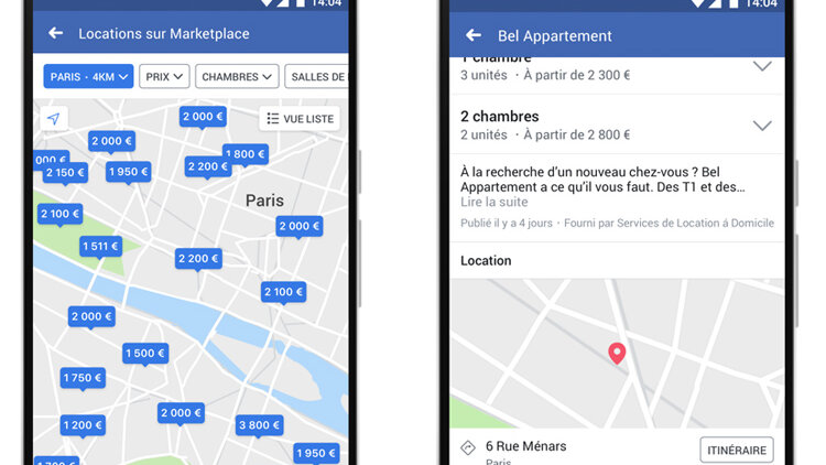 Les annonces de professionnels arrivent sur Facebook - D.R.