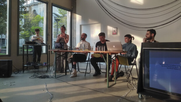 Rencontre avec la Buse et la SNAP CGT à Bétonsalon (Paris 13<sup>e</sup>). - © La Buse