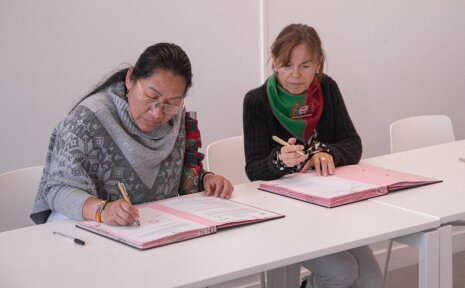 La signature des conventions-cadres appronfondit les liens avec l’université indigène de Popayan. - © Annick Allaigre